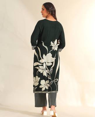 Zara emerald lily kurta set 2