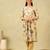 Kimaya ochre floral bloom kurta-set