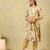 Kimaya ochre floral bloom kurta-set