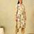 Kimaya ochre floral bloom kurta-set