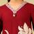Ishani maroon lily kurta set