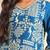 Noor azure tribal kurta set