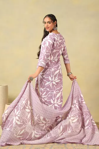 Myra lavender leaf suit set