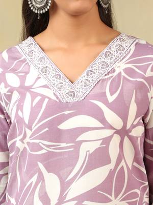 Myra lavender leaf suit set 5