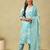 Diya seafoam leaf suit set