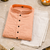 Peach color jaquard butti work jaquard silk kurta payjama set