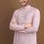 Pink color jaquard butti work jaquard silk kurta payjama set