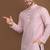 Pink color jaquard butti work jaquard silk kurta payjama set