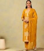 Tanvi mustard suit set