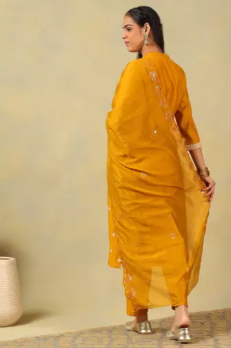 Tanvi mustard suit set