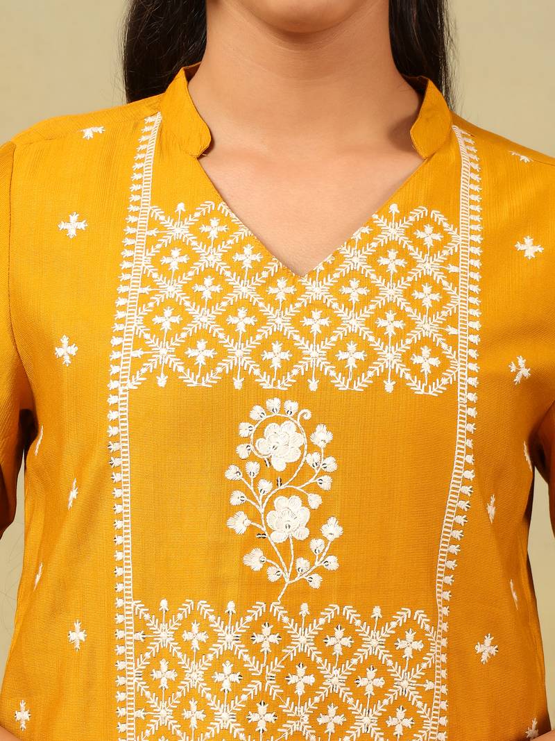 Tanvi mustard suit set