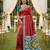 Red color  Banarasi zari and Meenakari ikkat design Work  Silk saree