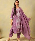 Lavanya mauve suit set