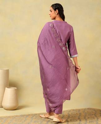 Lavanya mauve suit set 2