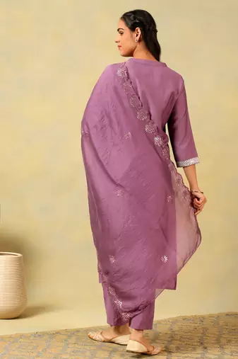 Lavanya mauve suit set