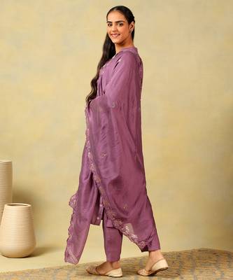 Lavanya mauve suit set 3