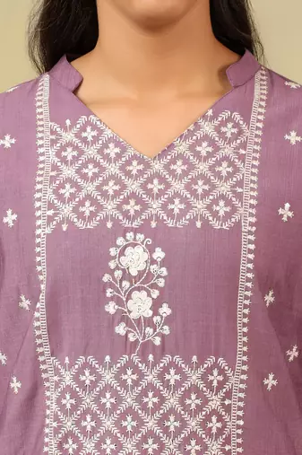 Lavanya mauve suit set