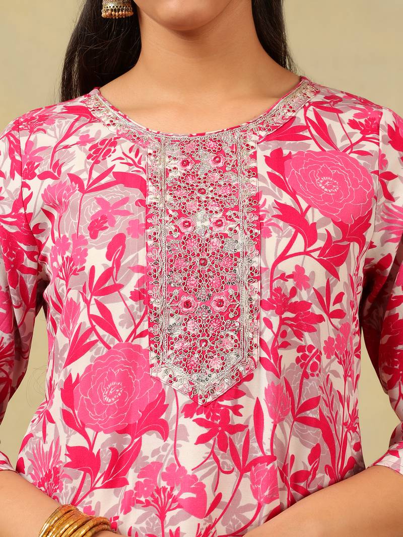 Ishwari rani rose suit set
