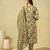 Vaani olive abstract suit set
