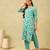 Amishi teal abstract suit set