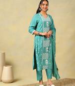 Kritika teal suit set