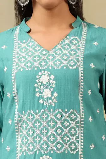 Kritika teal suit set