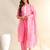 Amrita fuchsia garden suit set