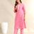 Amrita fuchsia garden suit set