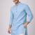 Sky blue color jaquard butti work jaquard silk kurta payjama set