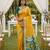 Yellow color  Banarasi zari and Meenakari ikkat design Work  Silk saree