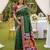 Emerald Color  Banarasi zari and Meenakari ikkat design Work  Silk saree