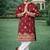 Maroon color multi thread embroidery work silk kurta payjama set