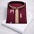 Maroon color multi thread embroidery work silk kurta payjama set