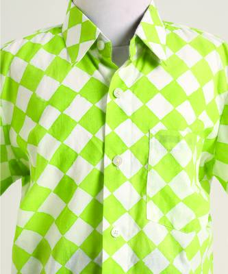 Green printed cotton co ord set 2