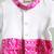 Pink printed cotton romper body suit