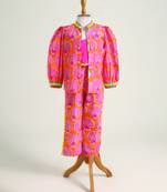 Pink printed cotton  co ord set