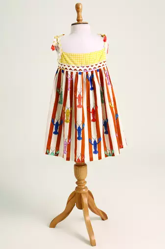 Multicolor printed cotton dress