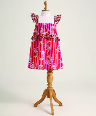 Multicolor printed cotton dress 1