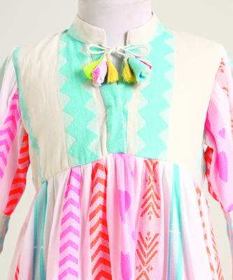 White printed cotton dress 2