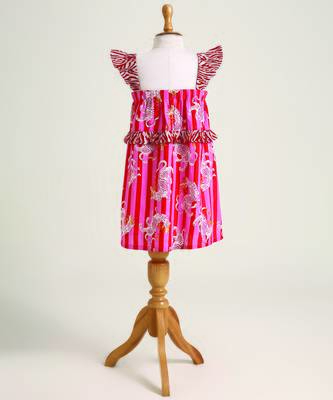 Multicolor printed cotton dress 3