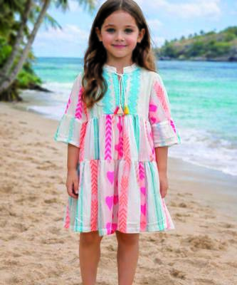 White printed cotton dress 4
