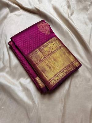Banarasi Soft Silk Woven Women's Saree With Unstitched Blouse Set 1