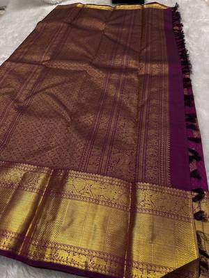 Banarasi Soft Silk Woven Women's Saree With Unstitched Blouse Set 4