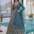 BLUE COLOR  Butterfly Net Lehenga Choli with Sequins & Cording Embroidery – Bridal & Party Wear Set with Dupatta