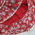 Red & white floral print with lace border detailing sleeveless crop top flared lehenga girls ethnic kids lehenga choli
