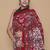 Kalamkari printed pure cotton ethnic red saree for woman