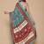 Kalamkari printed pure cotton ethnic teal saree for woman