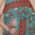 Kalamkari printed pure cotton ethnic teal saree for woman