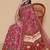 Kalamkari printed pure cotton ethnic pink saree for woman