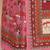 Kalamkari printed pure cotton ethnic pink saree for woman